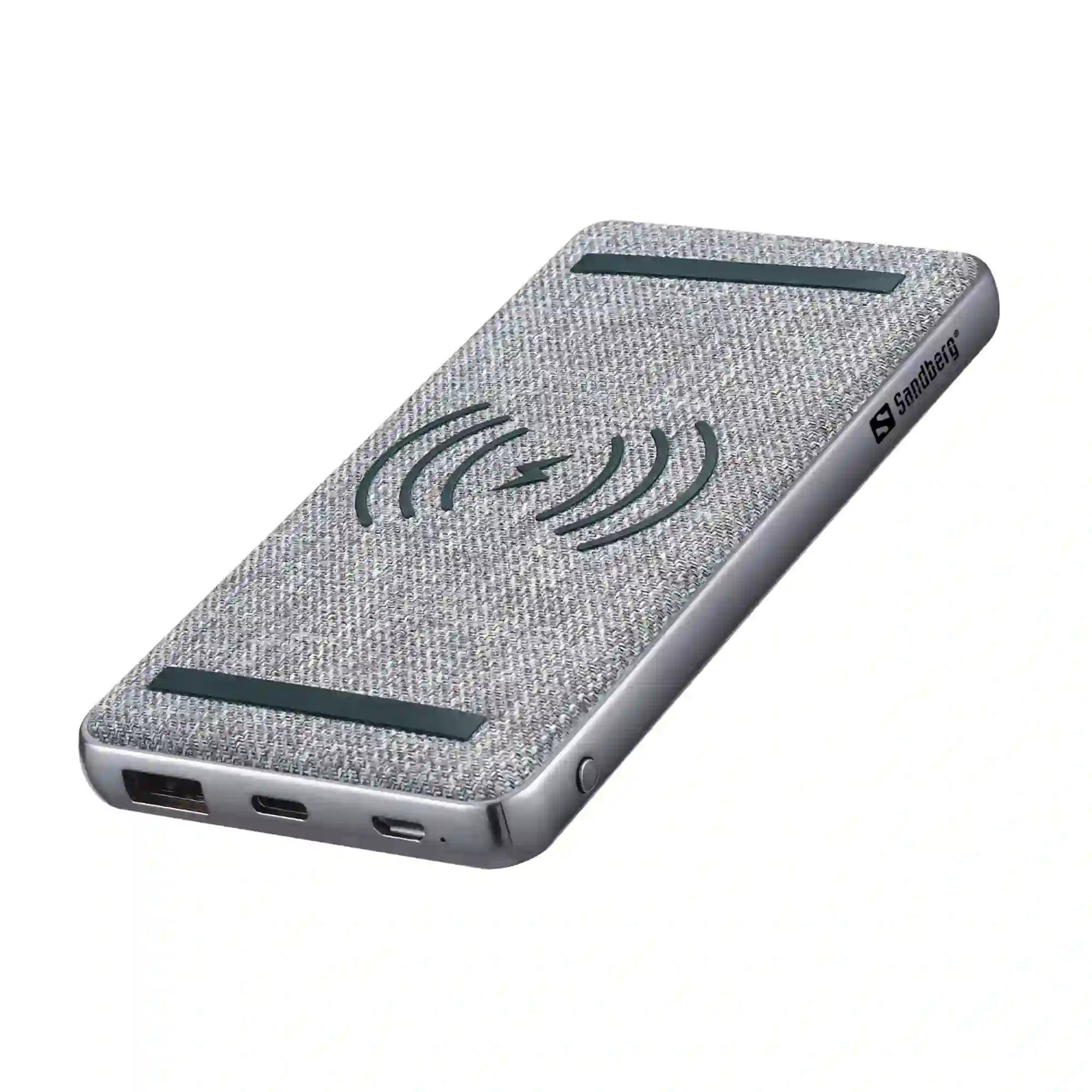 Купити Павербанк УМБ Sandberg PD 10000mAh 20W, Wireless QI 15W, USB-A Type-C OUT (420-61_VW)  Gray - фото 1
