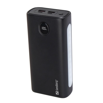 Купить Павербанк УМБ Sandberg PD 30000 mAh 20W 1,7A QC3.0, UPS mode, 2хUSB, Type-C OUT (420-68) Black - фото 1