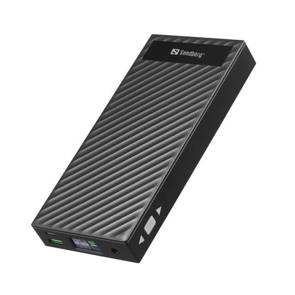 Купить Павербанк УМБ Sandberg PD 30000mAh 200W PD+DC, UPS mode, DC 3V-25V/4.8A USB QC3.0 (420-88) Black - фото 2