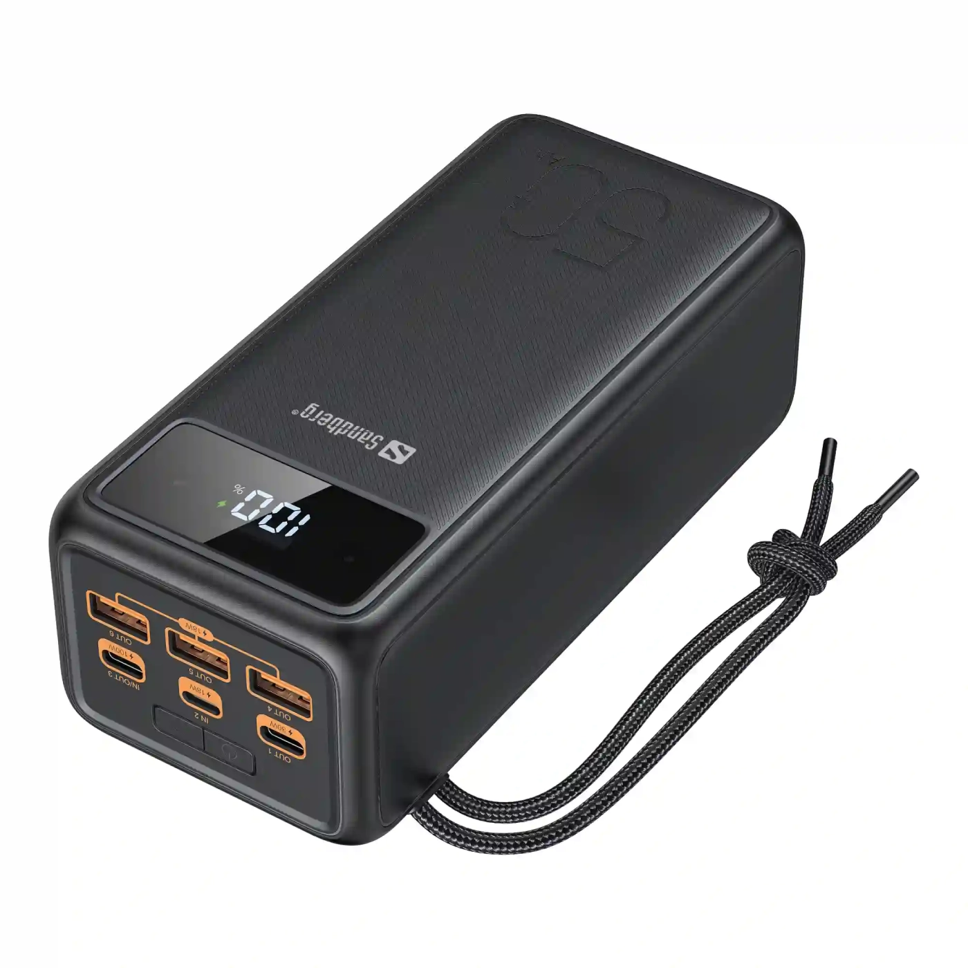 Купити Павербанк УМБ Sandberg PD 50000mAh 130W PD, 3хUSB 3xType-C LED 2W (420-75) Black - фото 3