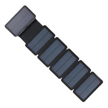 Купить Павербанк УМБ солнечная 6-Panel 7.5W Sandberg PD 20000 mAh, 2xUSB, Type-C OUT (420-73) Black - фото 1