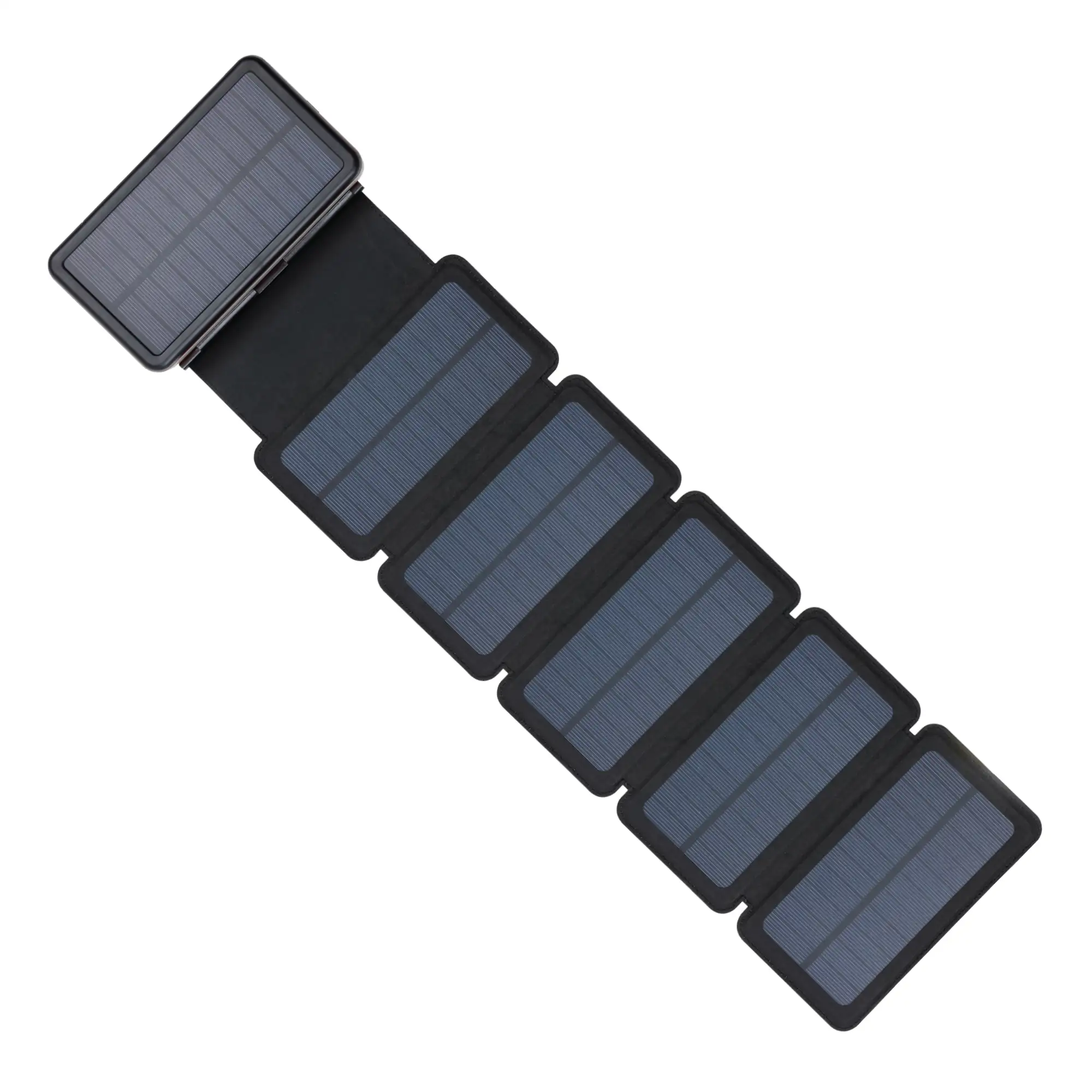 Купити Павербанк УМБ сонячна 6-Panel 7.5W Sandberg PD 20000 mAh, 2xUSB, Type-C OUT (420-73) Black - фото 1