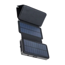 Купити Павербанк УМБ сонячна 6-Panel 7.5W Sandberg PD 20000 mAh, 2xUSB, Type-C OUT (420-73) Black - фото 2