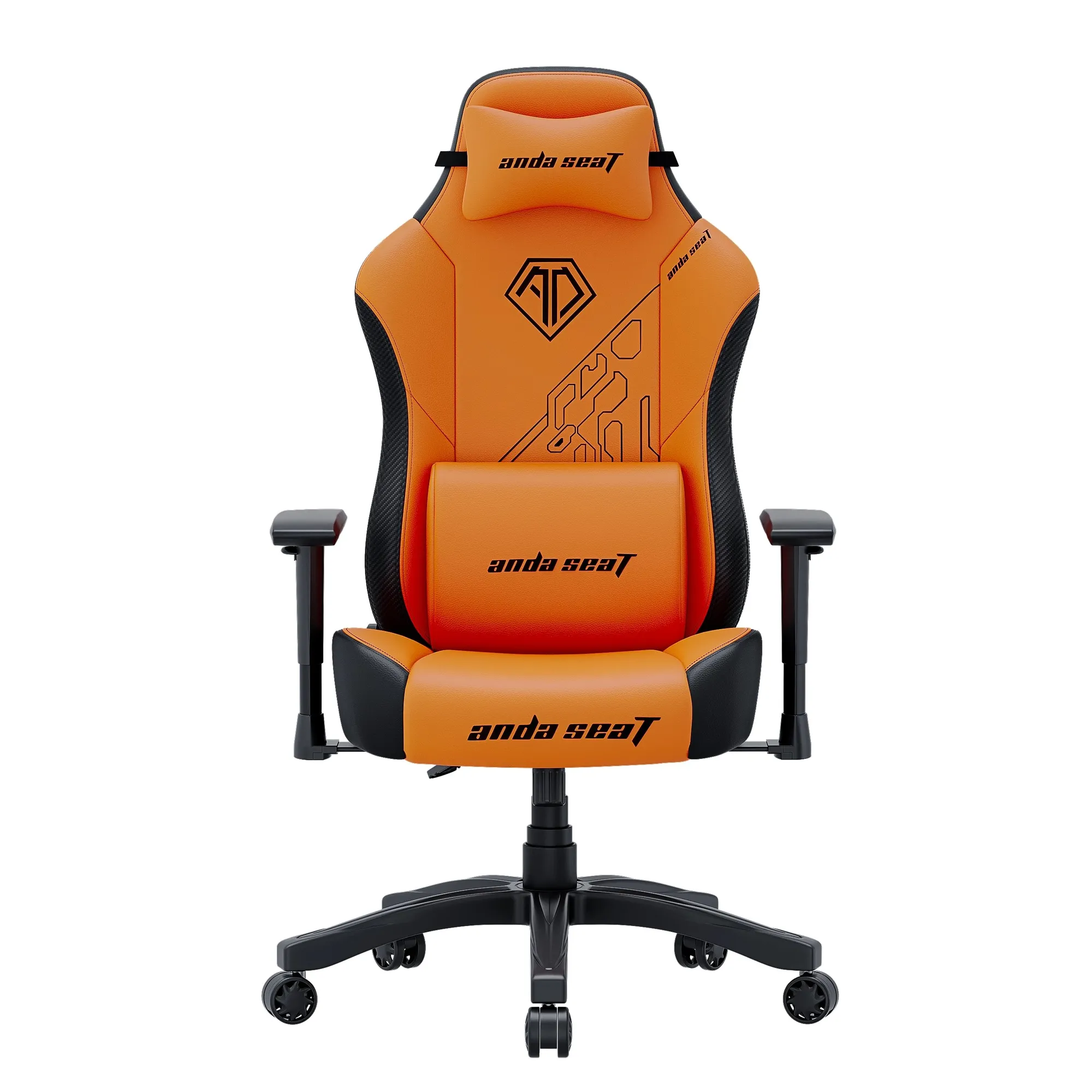 Купити Крісло для геймерів Anda Seat Tiger edition L Orange (AD18Y-14-B-PV/C) - фото 1
