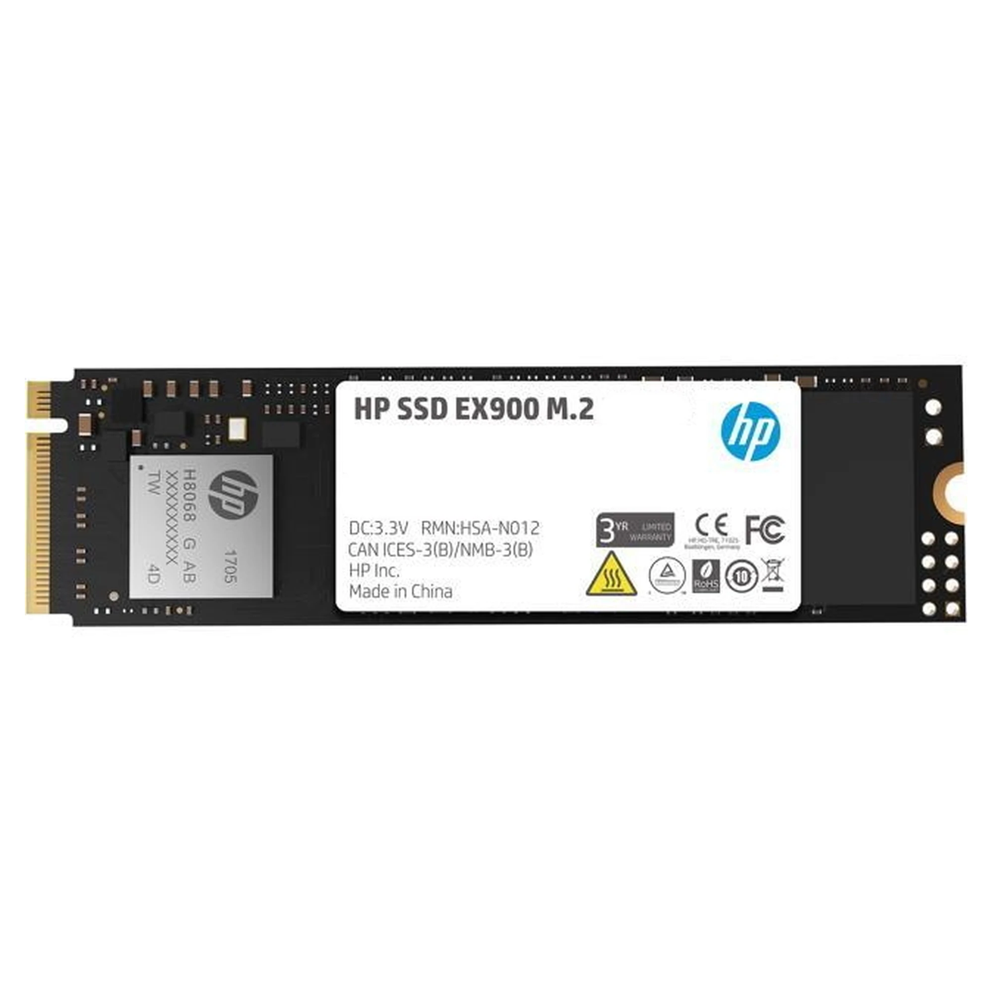 Купити SSD диск HP EX900 1TB NVMe 1.3 M.2 PCIe 3.0 x4 3D V-NAND TLC (5XM46AA#ABB) - фото 1