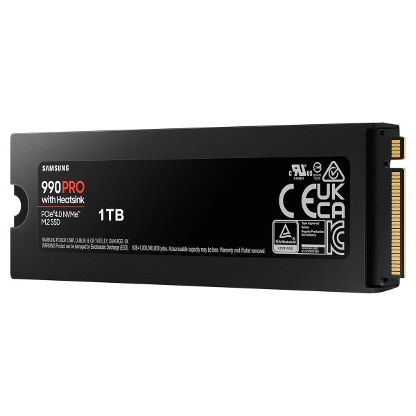 Купить SSD диск Samsung 990 PRO with Heatsink 1TB M.2 PCIe 4.0 x4 Nvme (MZ-V9P1T0CW) - фото 4