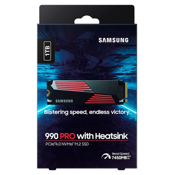 Купить SSD диск Samsung 990 PRO with Heatsink 1TB M.2 PCIe 4.0 x4 Nvme (MZ-V9P1T0CW) - фото 7