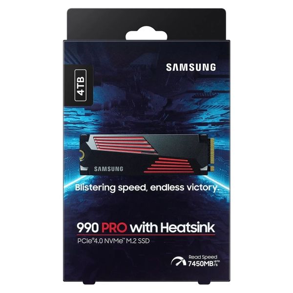 Купить SSD диск Samsung 990 PRO with Heatsink 4TB M.2 PCIe 4.0 x4 Nvme (MZ-V9P4T0GW) - фото 6