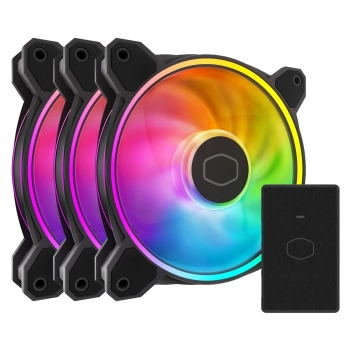 Купить Вентилятор Cooler Master MasterFan MF120 Halo² 3in1 RGB (MFL-B2DN-213P2-R2) - фото 1