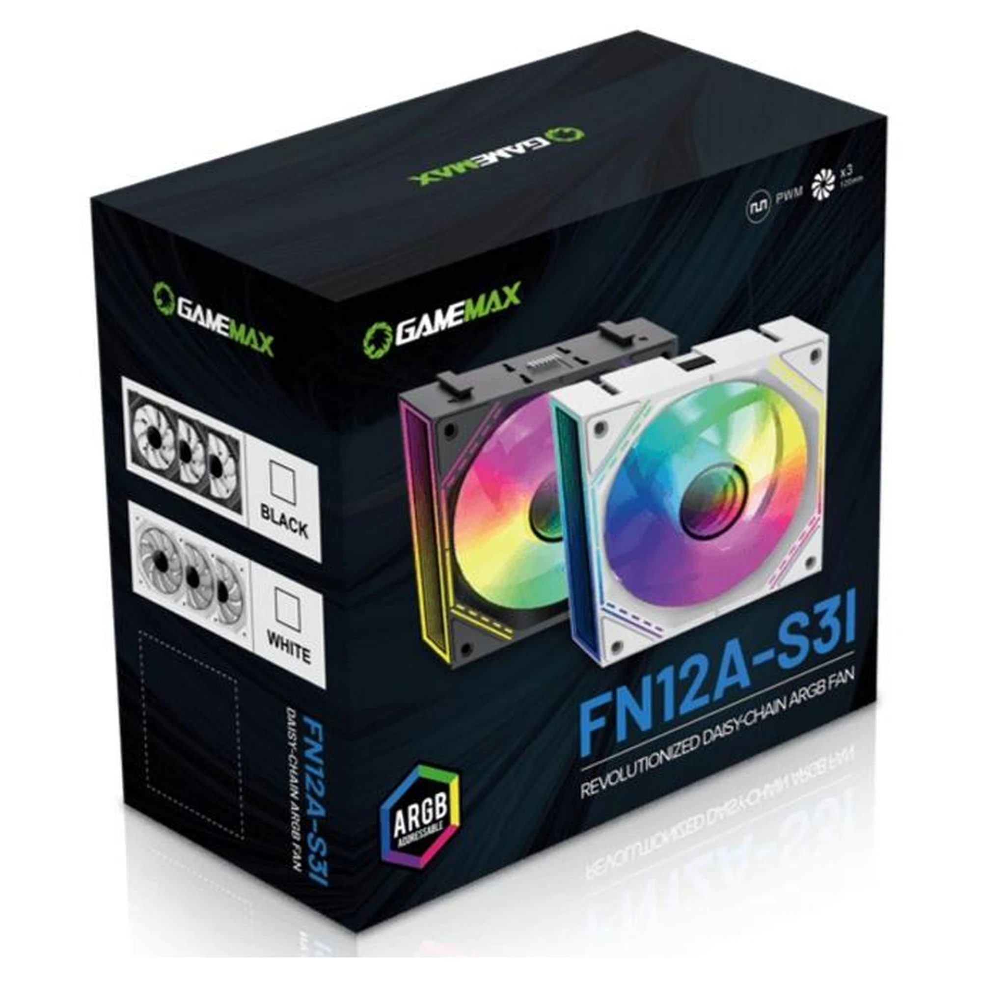 Купить Вентилятор Gamemax FN12A-S3I-W - фото 12