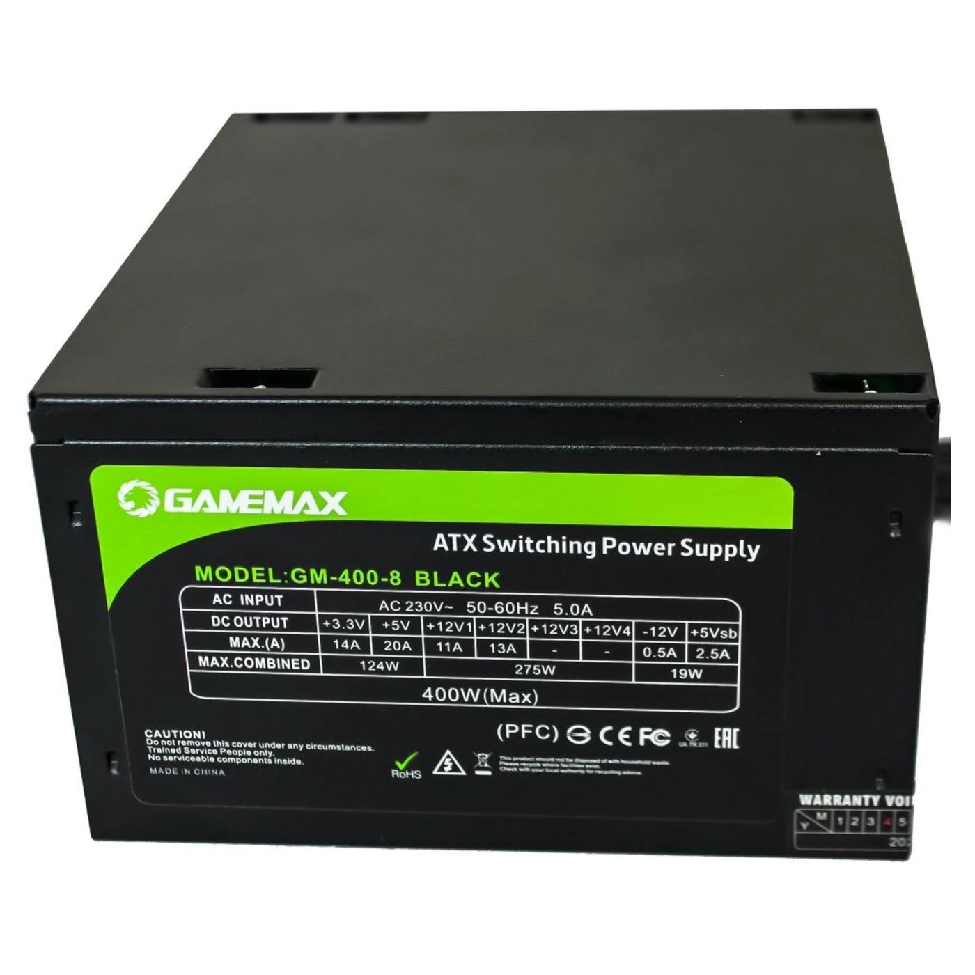 Купити Блок живлення Gamemax GM-400-8CM Black - фото 2