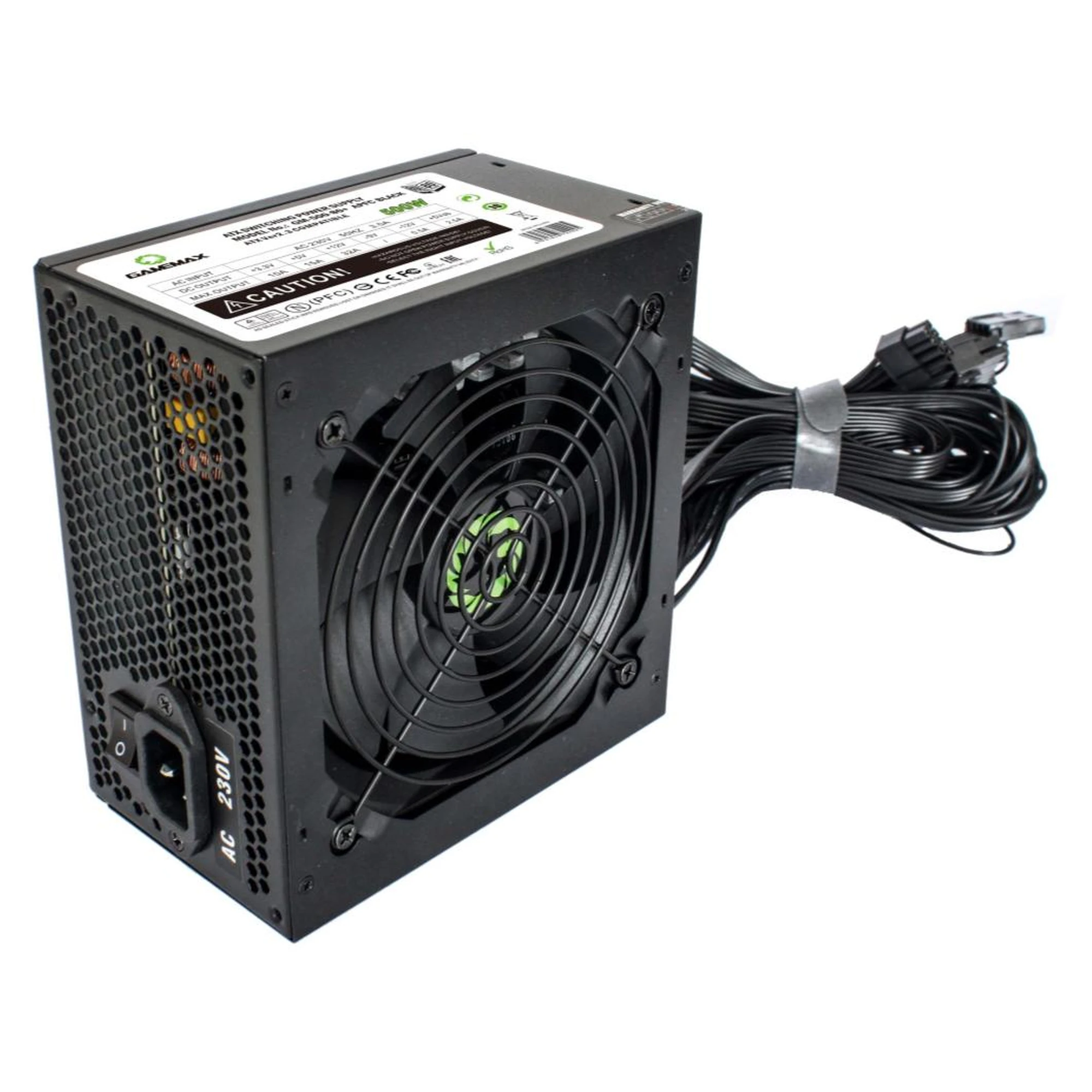Купити Блок живлення Gamemax GM-500 80+ APFC Black - фото 2