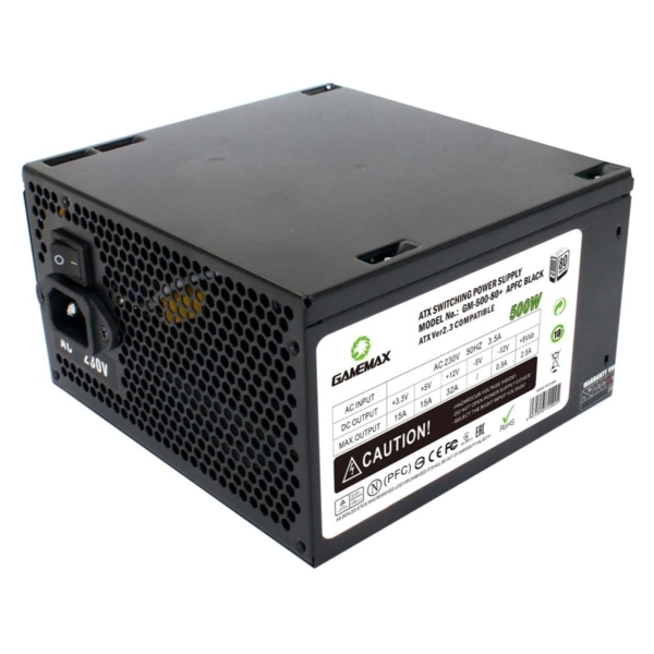 Купити Блок живлення Gamemax GM-500 80+ APFC Black - фото 3