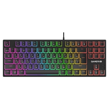 Купить Клавиатура GamePro MK80R Red Switch RGB USB Black - фото 1