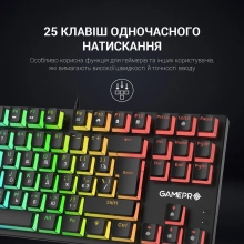 Купить Клавиатура GamePro MK80R Red Switch RGB USB Black - фото 8