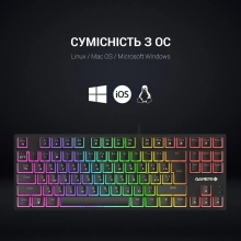 Купить Клавиатура GamePro MK80R Red Switch RGB USB Black - фото 9