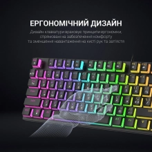 Купить Клавиатура GamePro MK80R Red Switch RGB USB Black - фото 10