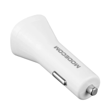 Купить Автозарядка Modecom Royal KULL-03 1xUSB 24W 2.4A + кабель Lightning White (ZT-MC-KULL-03) - фото 3