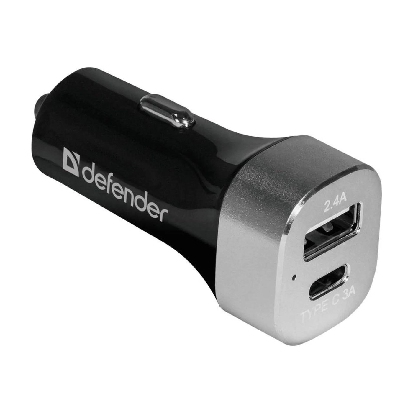 Купить Автозарядка Defender UCG-01 2xUSB 27W (USB-C + USB-A) 5V/5.4A (83569) - фото 1