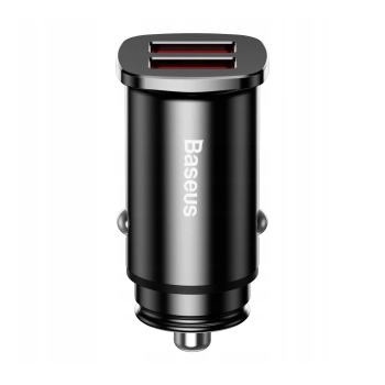 Купити Автозарядка Baseus 2xUSB 30W (USB-A) QC3.0 Black (CCALL-DS01) - фото 1