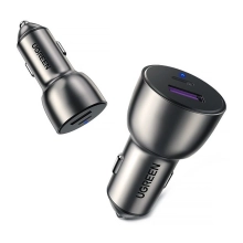 Купити Автозарядка Ugreen CD213 2xUSB 36W (USB-C+USB-A) QC 3.0+ Cosmic Gray (60980) - фото 3