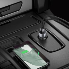 Купити Автозарядка Ugreen CD213 2xUSB 36W (USB-C+USB-A) QC 3.0+ Cosmic Gray (60980) - фото 8