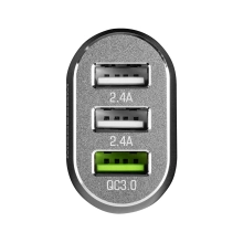Купить Автозарядка Modecom 3xUSB 24W (3xUSB-A) QC3.0 + 2x2.4A White (ZT-MC-CU3-05) - фото 2