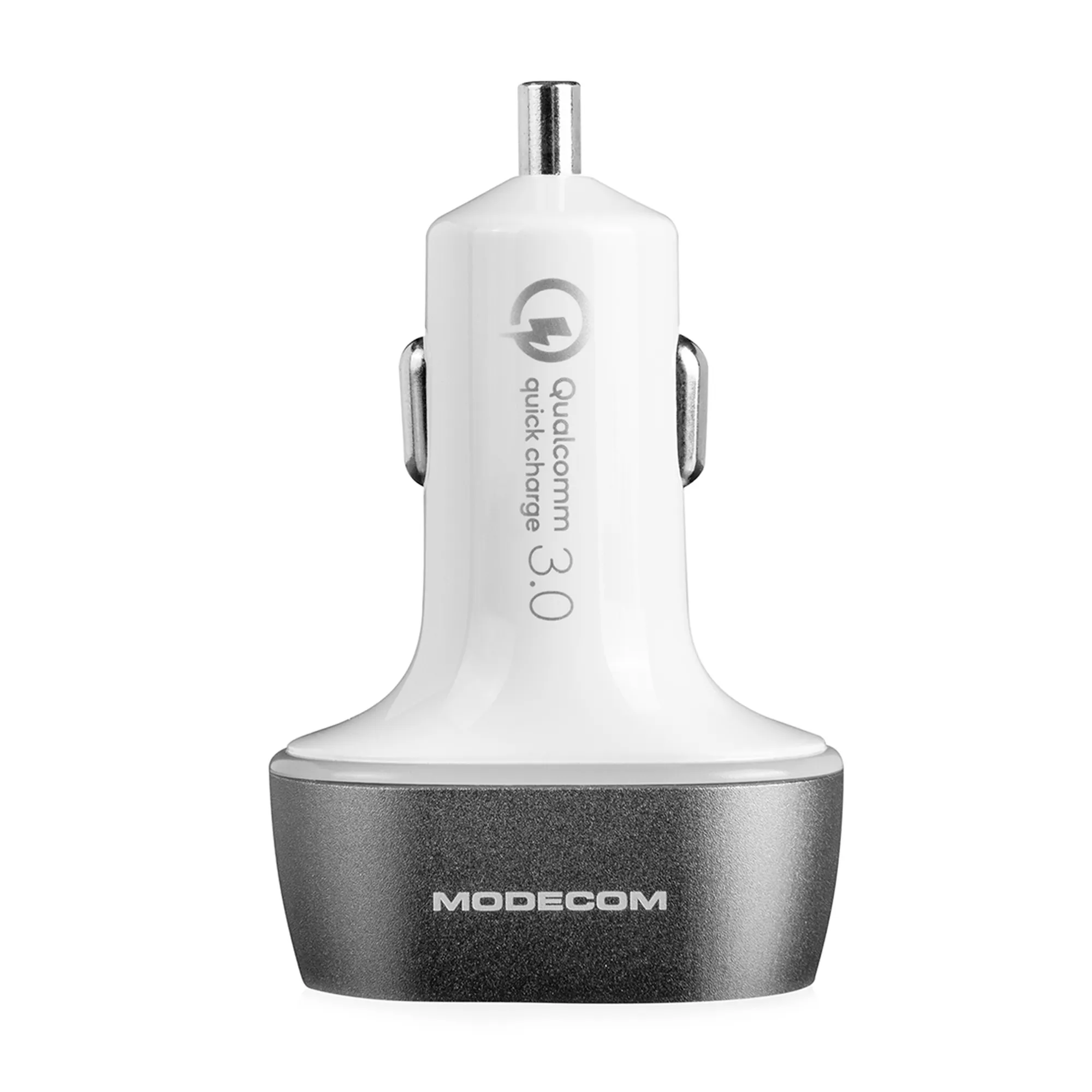 Купить Автозарядка Modecom 3xUSB 24W (3xUSB-A) QC3.0 + 2x2.4A White (ZT-MC-CU3-05) - фото 4