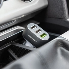 Купить Автозарядка Modecom 3xUSB 24W (3xUSB-A) QC3.0 + 2x2.4A White (ZT-MC-CU3-05) - фото 6
