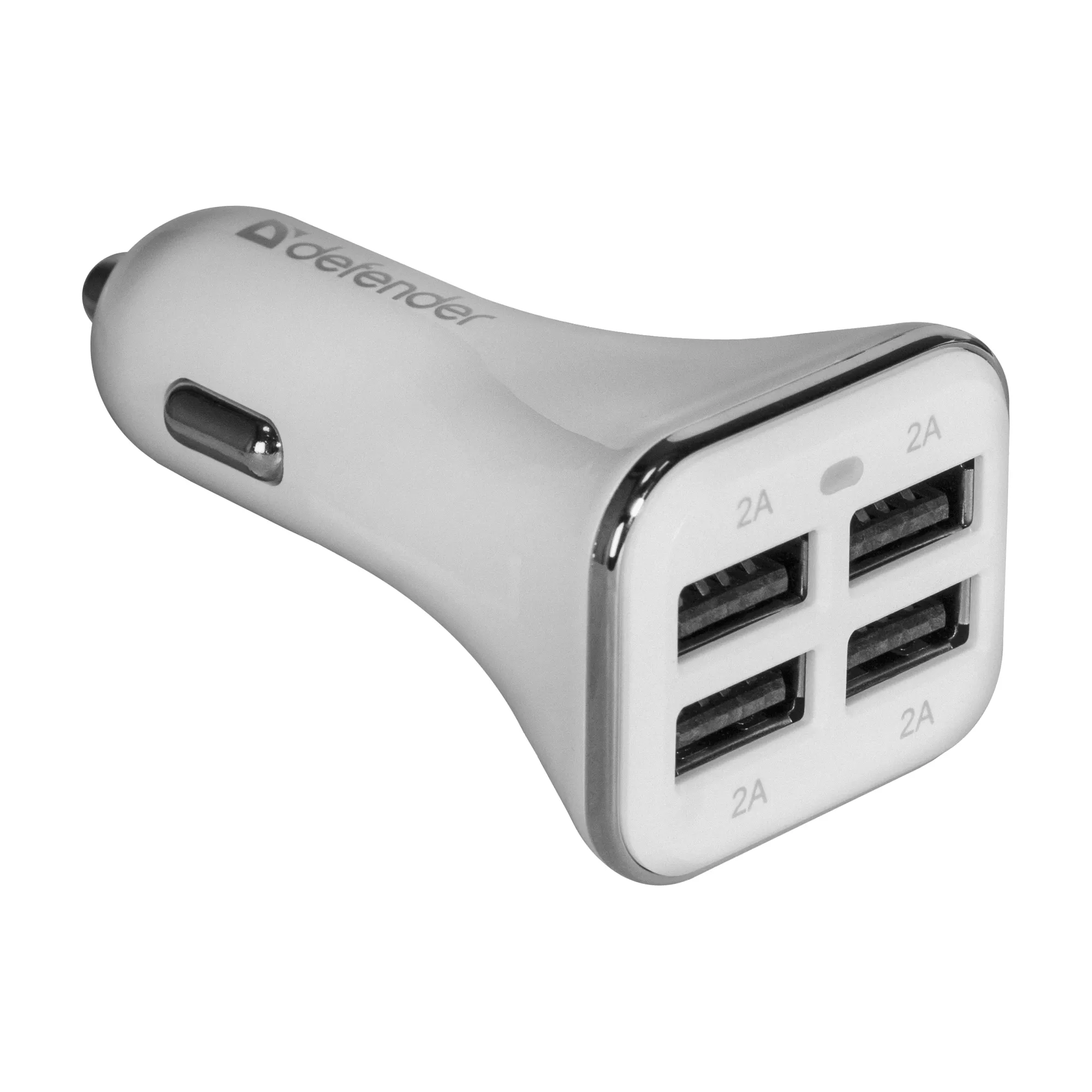 Купить Автозарядка Defender UCA-05 4xUSB 40W (4xUSB-A) 8A White (83567) - фото 1