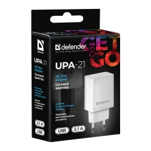 Купить Зарядное устройство Defender UPA-21 1xUSB 11W 2.1A White (83571) - фото 3
