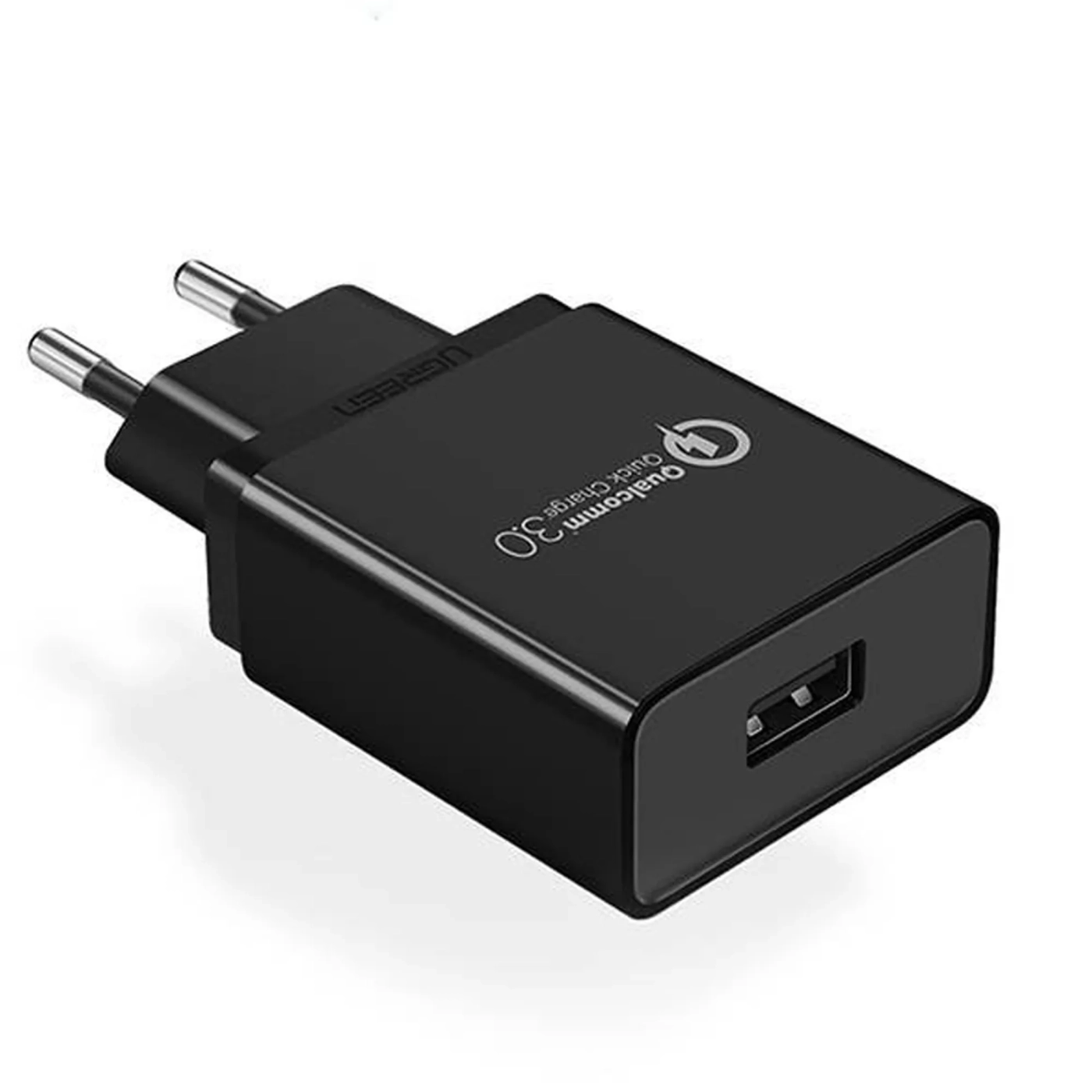 Купить Зарядное устройство Ugreen CD122 1xUSB 18W (USB A QC 3.0) Fast Charger Black (70273) - фото 1