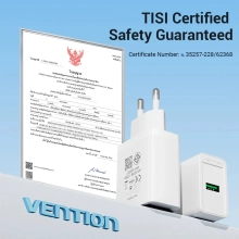 Купить Зарядное устройство Vention 1xUSB 18W (USB-A) QC3.0 White (FABW0-EU) - фото 7