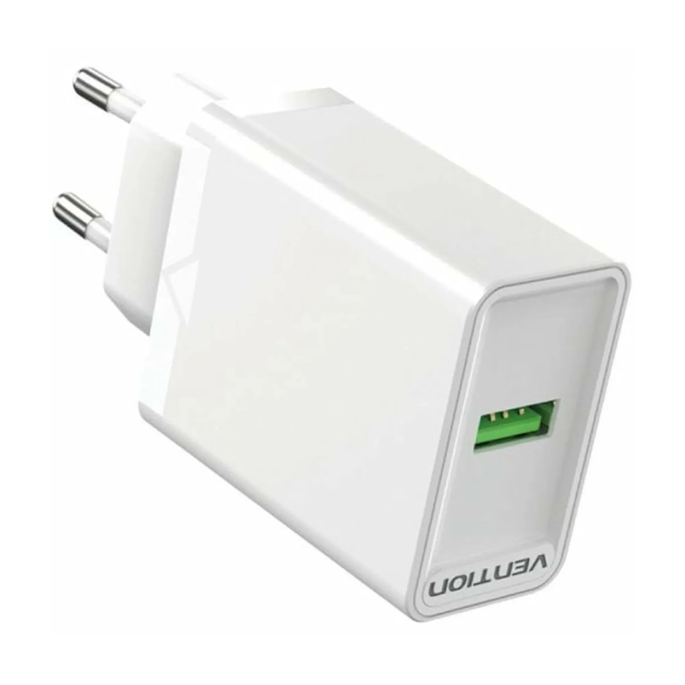 Купить Зарядное устройство Vention 1xUSB 18W (USB-A) QC3.0 White (FABW0-EU) - фото 1