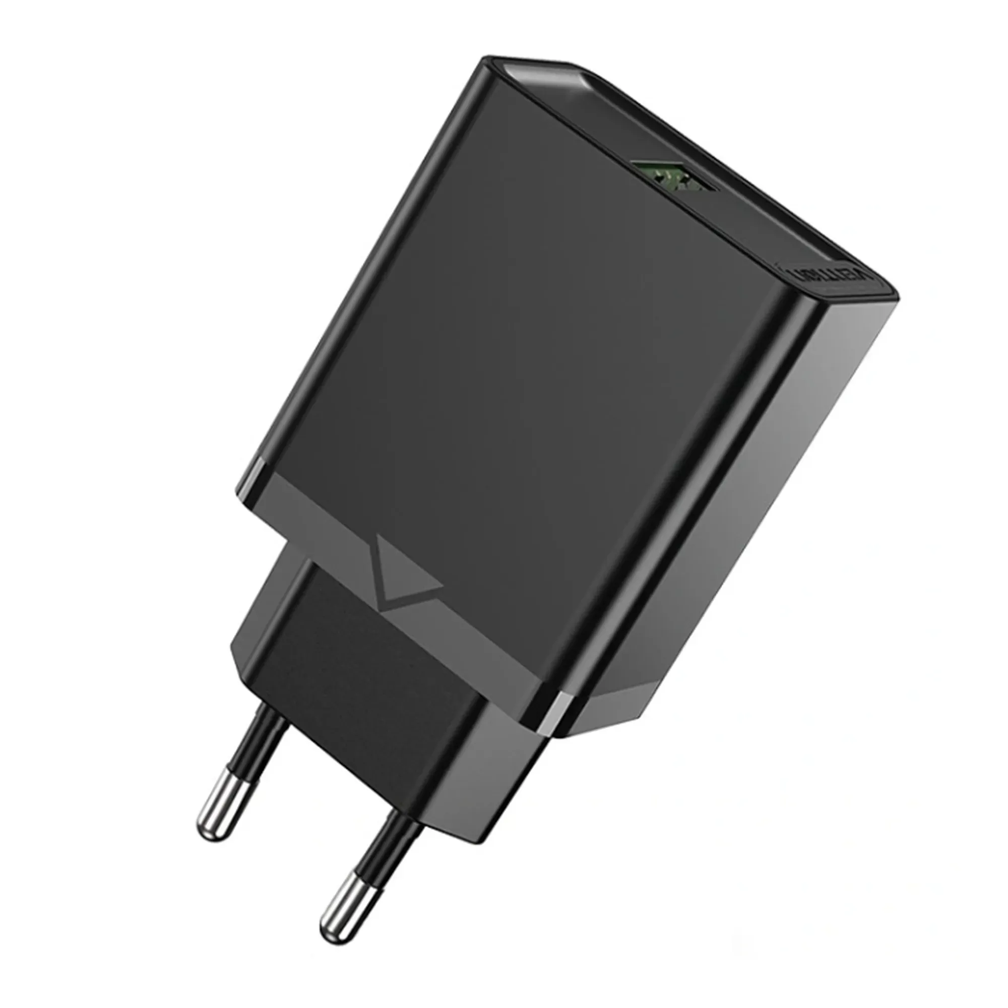 Купити Зарядний пристрій Vention 1xUSB 18W (USB-A) QC3.0 Black (FABB0-EU) - фото 2