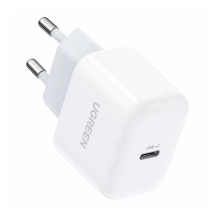 Купити Зарядний пристрій Ugreen CD241 1xUSB 20W (USB С QC4.0+/PD3.0) Mini Charger White (10220) - фото 2