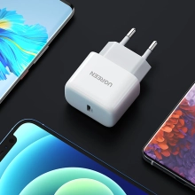Купити Зарядний пристрій Ugreen CD241 1xUSB 20W (USB С QC4.0+/PD3.0) Mini Charger White (10220) - фото 5