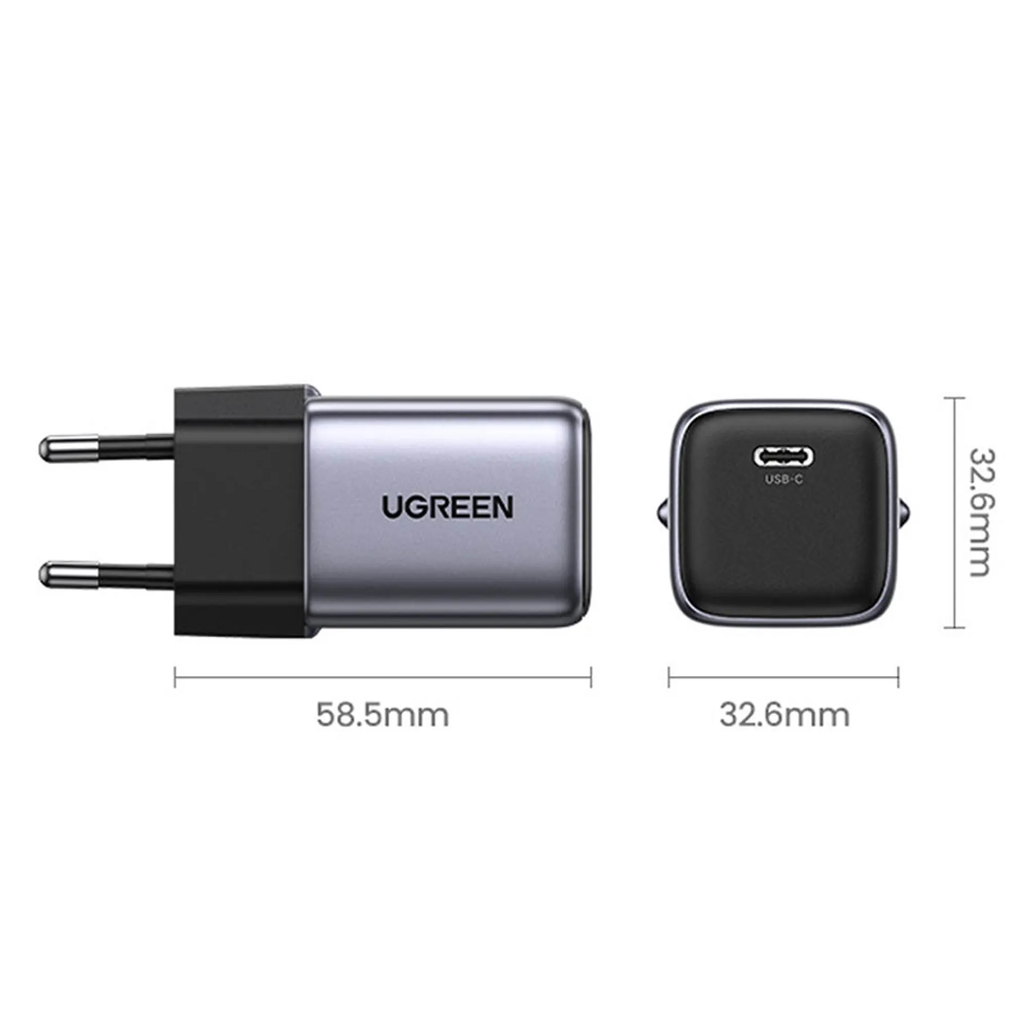 Купить Зарядное устройство Ugreen Nexode CD318 1xUSB 20W USB C PD mini Charger (90664) - фото 5