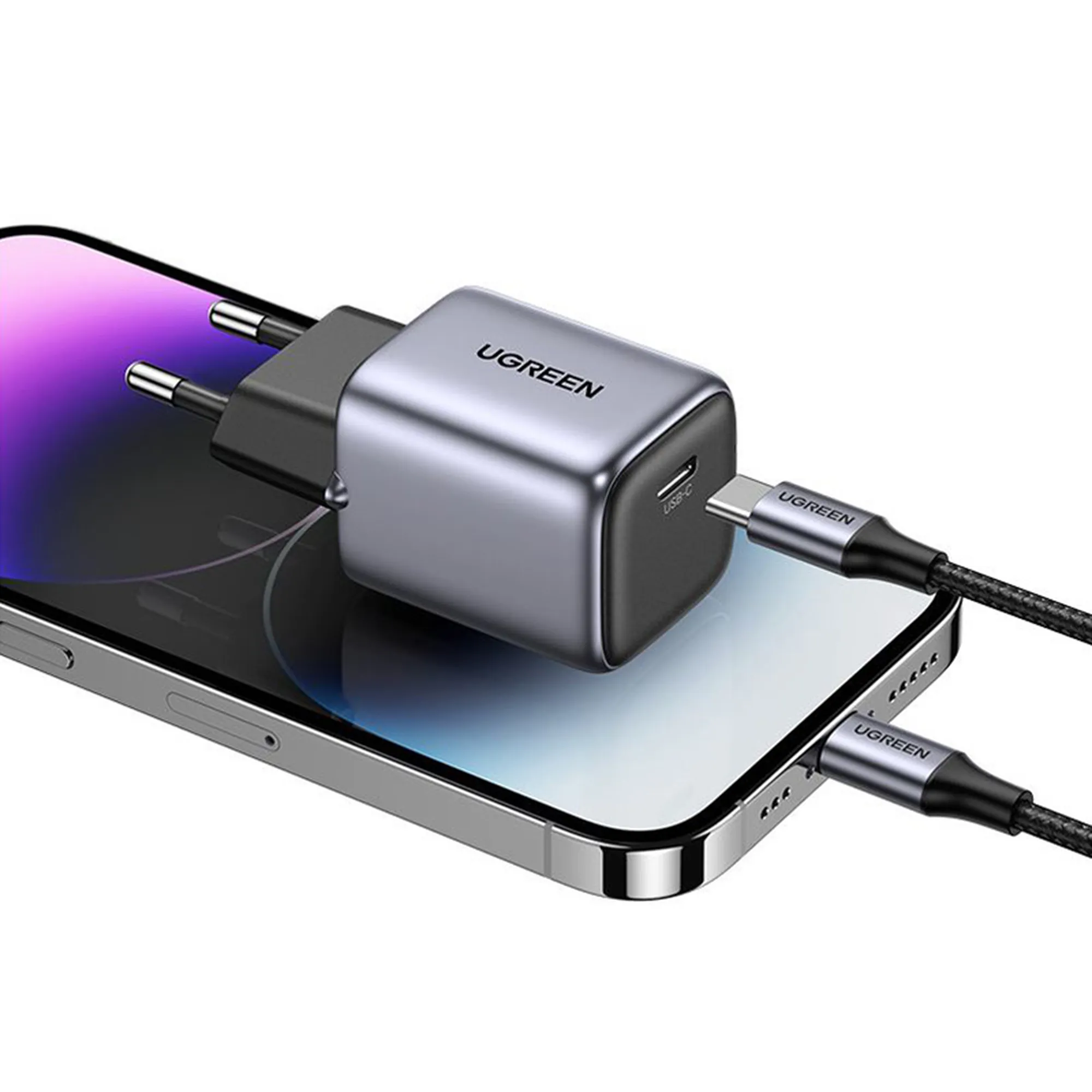 Купить Зарядное устройство Ugreen Nexode CD318 1xUSB 20W USB C PD mini Charger (90664) - фото 6