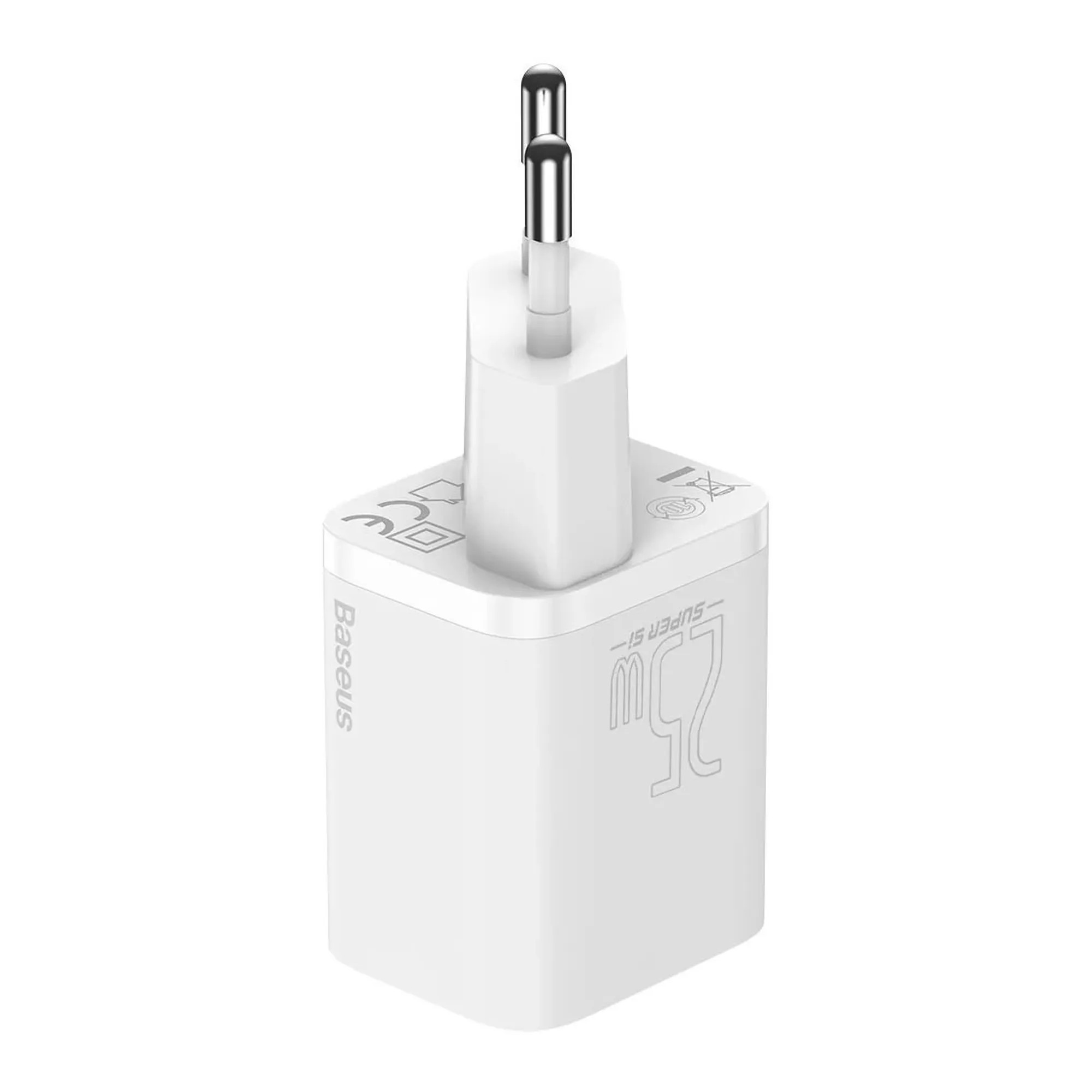 Купить Зарядное устройство Baseus 1xUSB 25W (USB-C) + Cable Type-C White (TZCCSUP-L02) - фото 4
