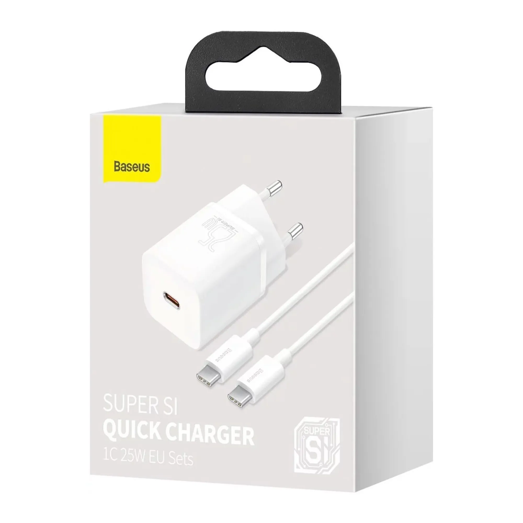 Купить Зарядное устройство Baseus 1xUSB 25W (USB-C) + Cable Type-C White (TZCCSUP-L02) - фото 7