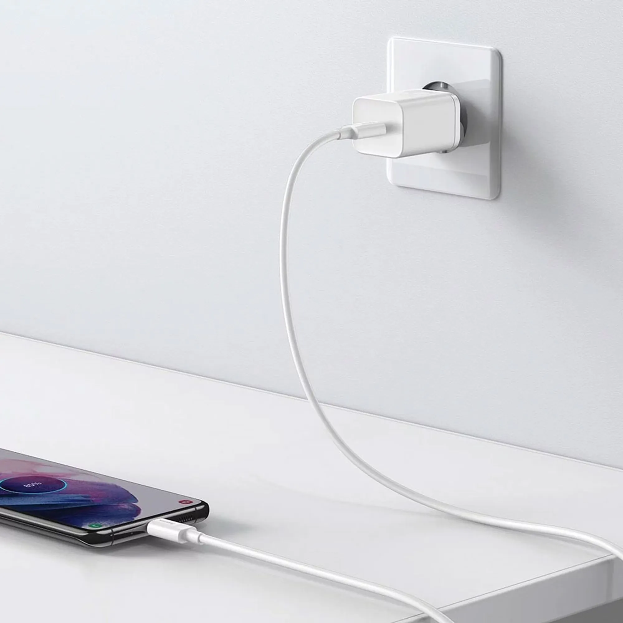 Купить Зарядное устройство Baseus 1xUSB 25W (USB-C) + Cable Type-C White (TZCCSUP-L02) - фото 10