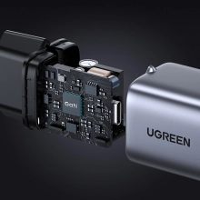 Купить Зарядное устройство Ugreen Nexode CD319 1xUSB 30W Gan Type-C PD Mini Gray (90666) - фото 6