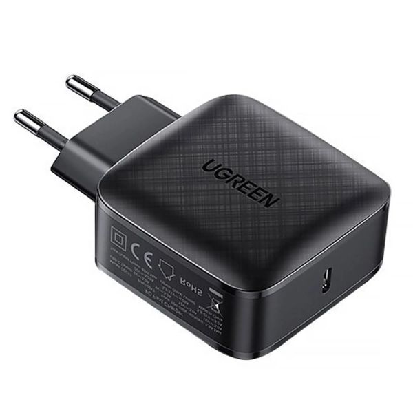 Купить Зарядное устройство Ugreen CD217 1xUSB 65W Tech Fast GAN Charger Black (70817) - фото 2