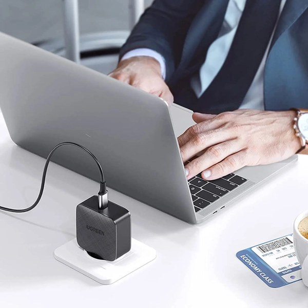 Купить Зарядное устройство Ugreen CD217 1xUSB 65W Tech Fast GAN Charger Black (70817) - фото 4