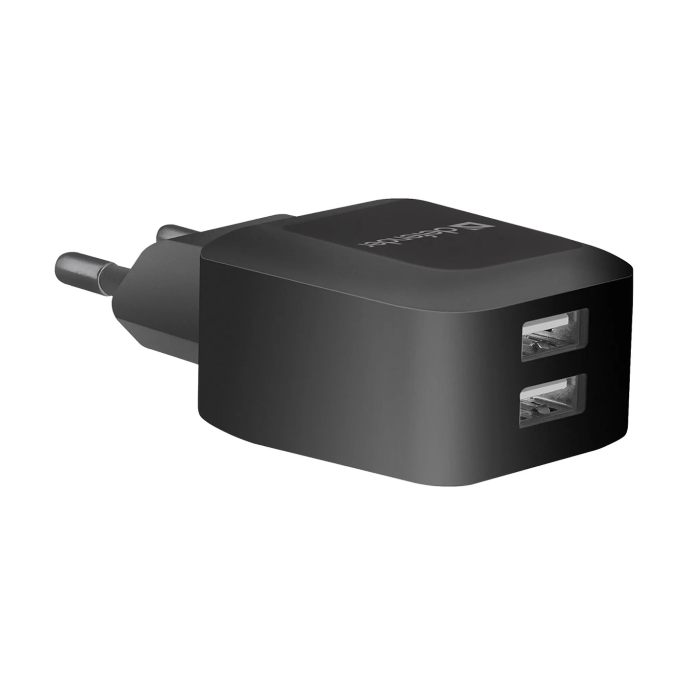 Купити Зарядний пристрій Defender EPA-13 2xUSB 12W 2.1А Black (83840) - фото 1