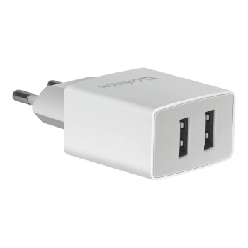 Купити Зарядний пристрій Defender UPA-22 2xUSB 16W 2.1A White (83580) - фото 1