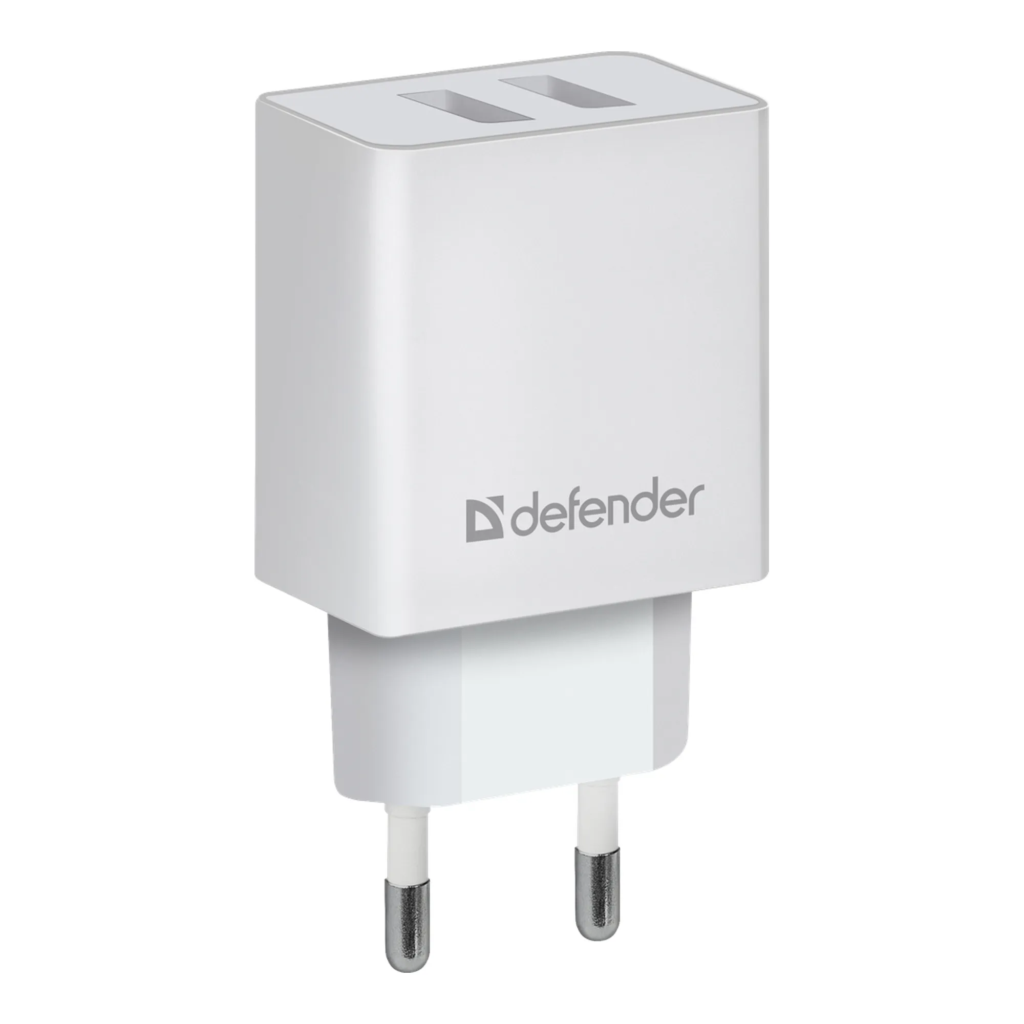 Купити Зарядний пристрій Defender UPA-22 2xUSB 16W 2.1A White (83580) - фото 2