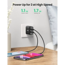 Купить Зарядное устройство Ugreen CD161 2xUSB 36W (USB A QC 3.0) Fast Charger Black (10216) - фото 7