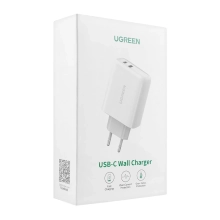 Купити Зарядний пристрій Ugreen CD170 2xUSB 38W (1хUSB-A+1xType-C) Wall Charger White  (60468) - фото 3